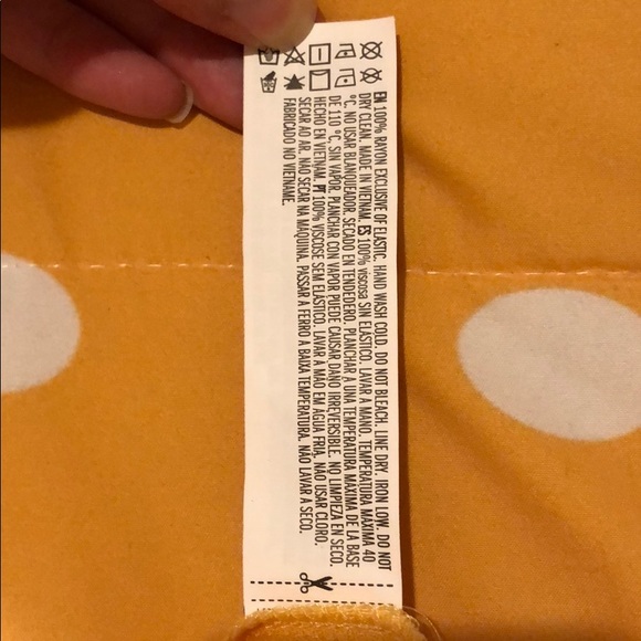 Yellow pastel colored Mini Dress with ruffles,small - Picture 8 of 8